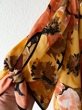 Vintage slå-om bluse