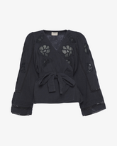 Winfrey Organic Cotton Wrap Top