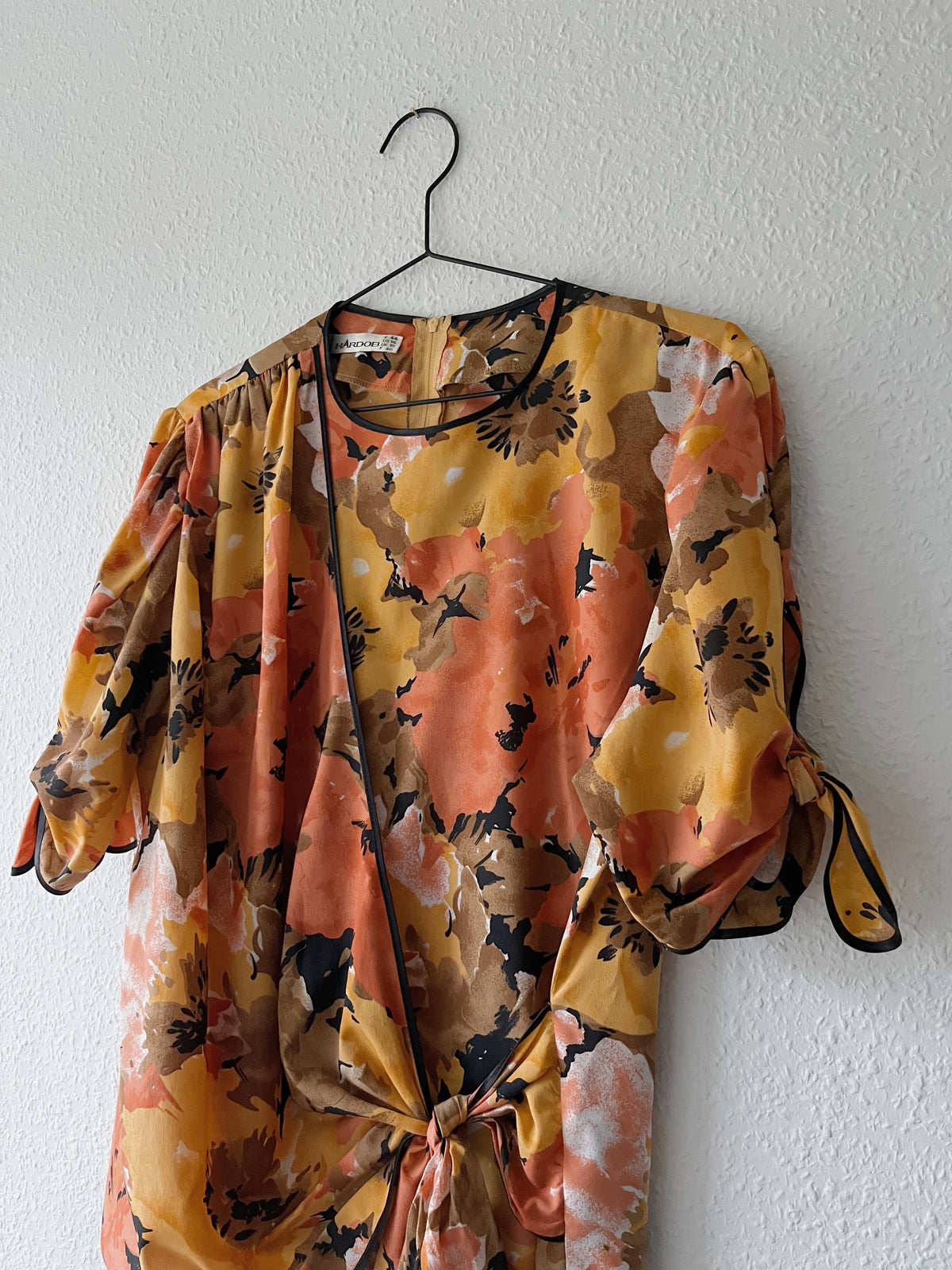 Vintage slå-om bluse