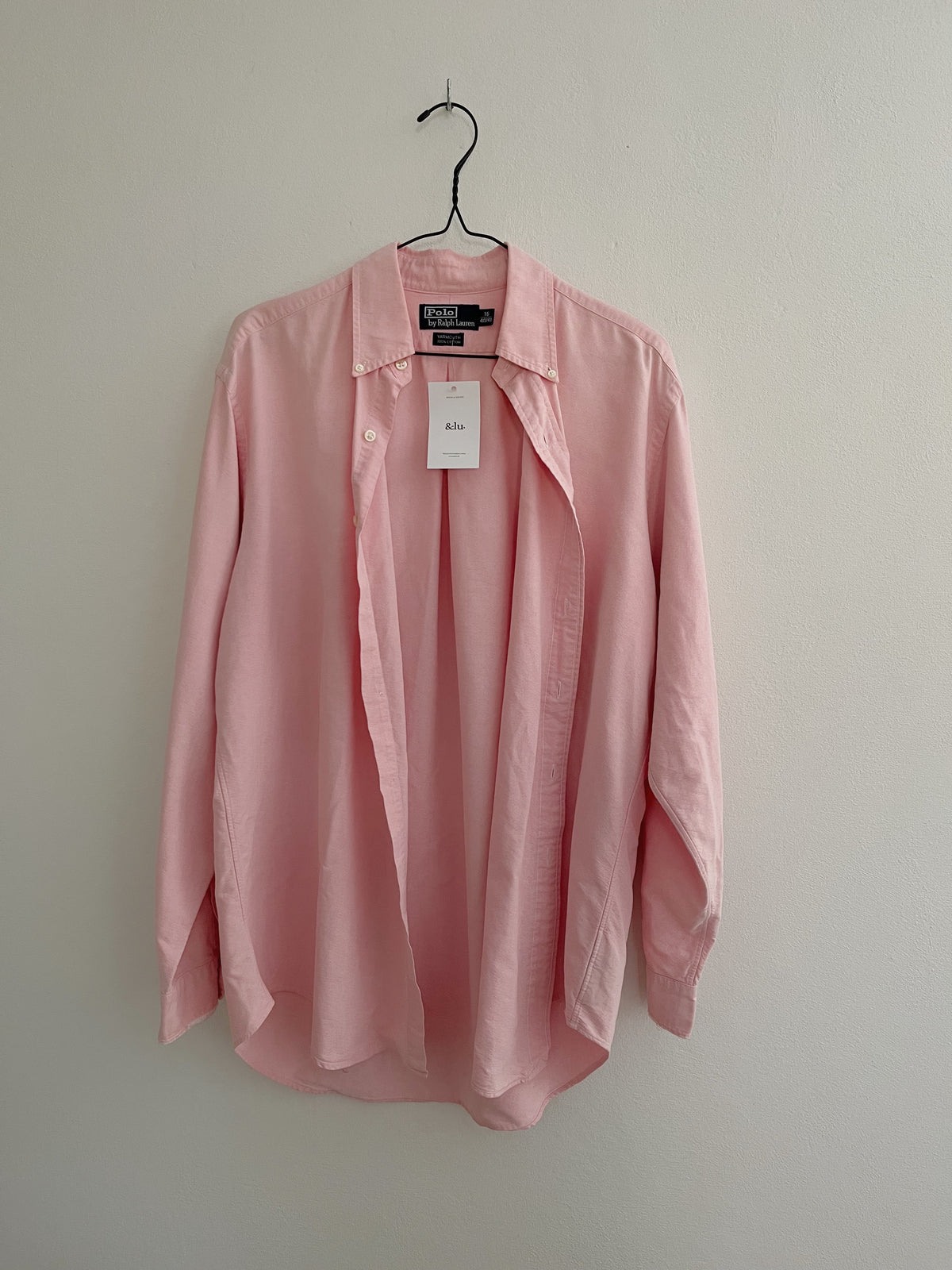 Pink vintage Ralph Lauren skjorte