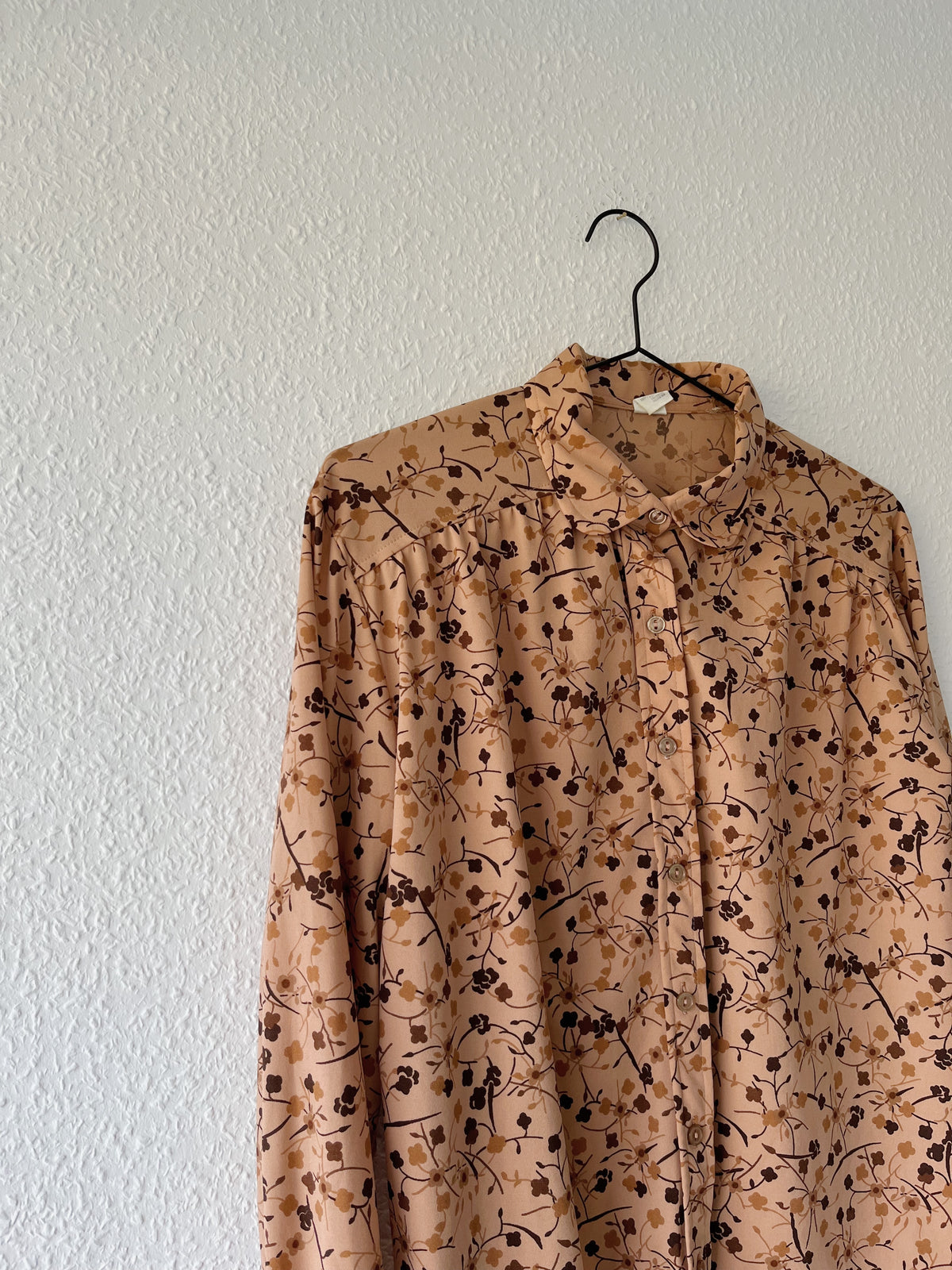 Blomstret vintage skjorte