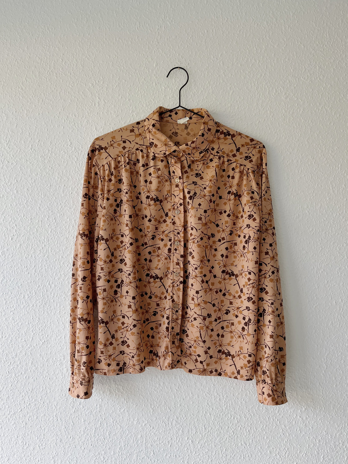 Blomstret vintage skjorte