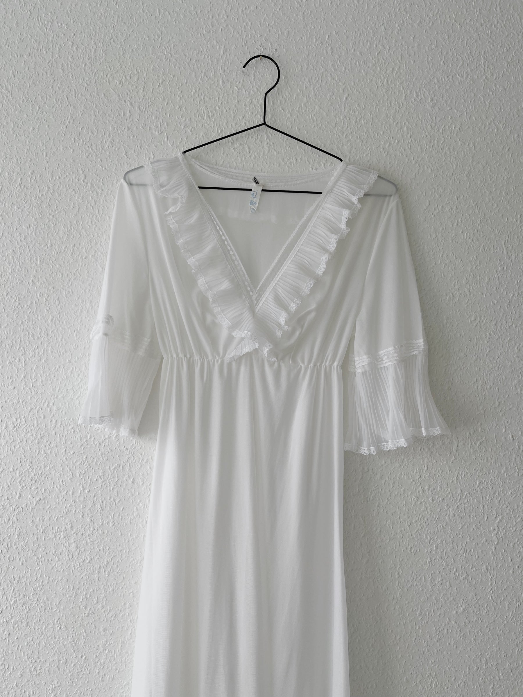 Hvid vintage kjole/natkjole