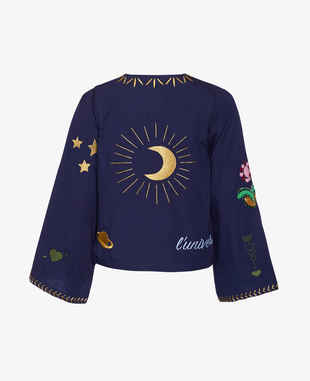 Sophie Organic Cotton Top Navy