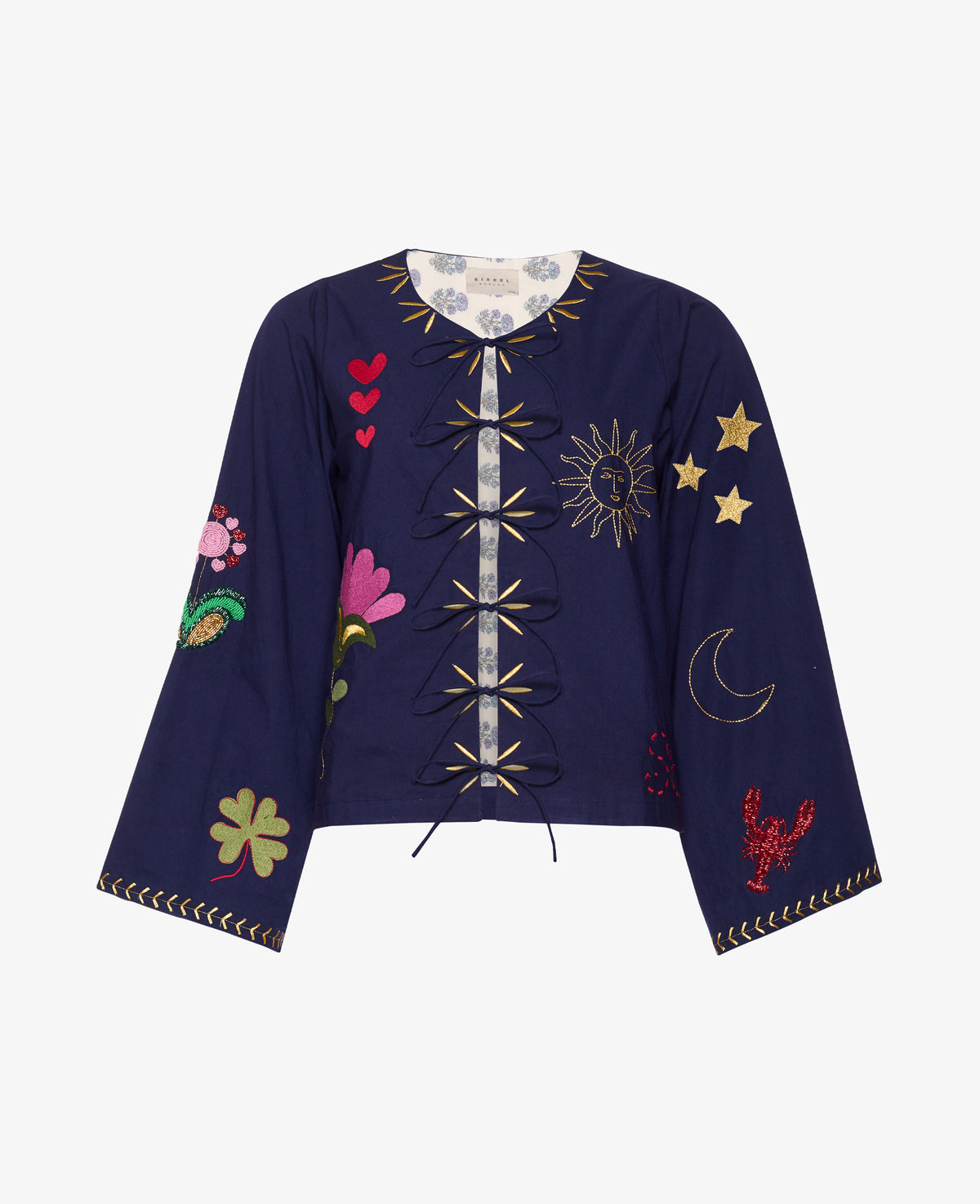 Sophie Organic Cotton Top Navy