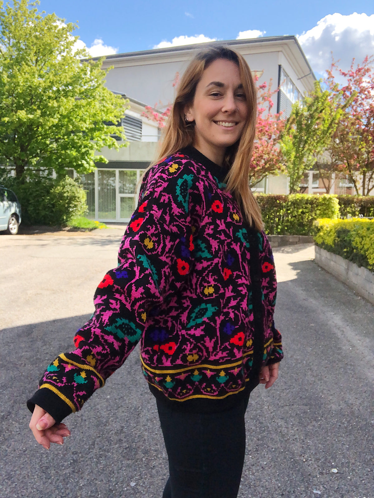 Vintage strik cardigan