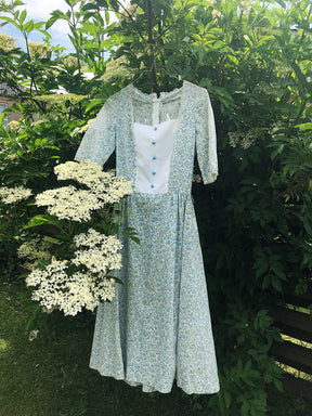 Blomstret vintage kjole