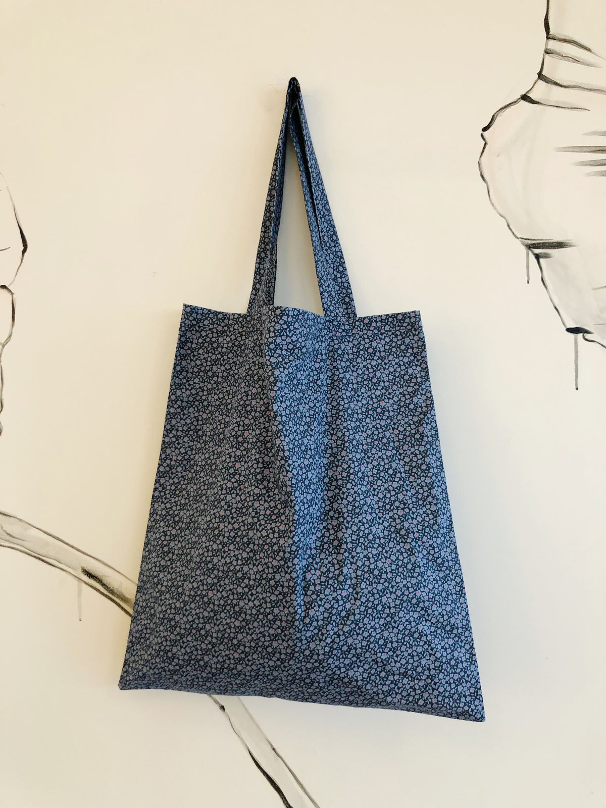 Blå totebag