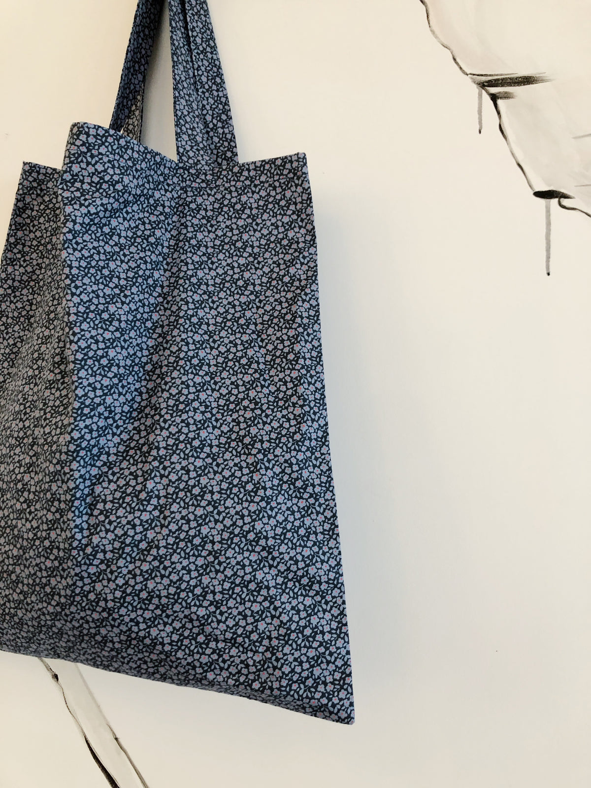 Blå totebag