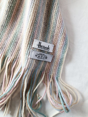Harrods pastel uld tørklæde