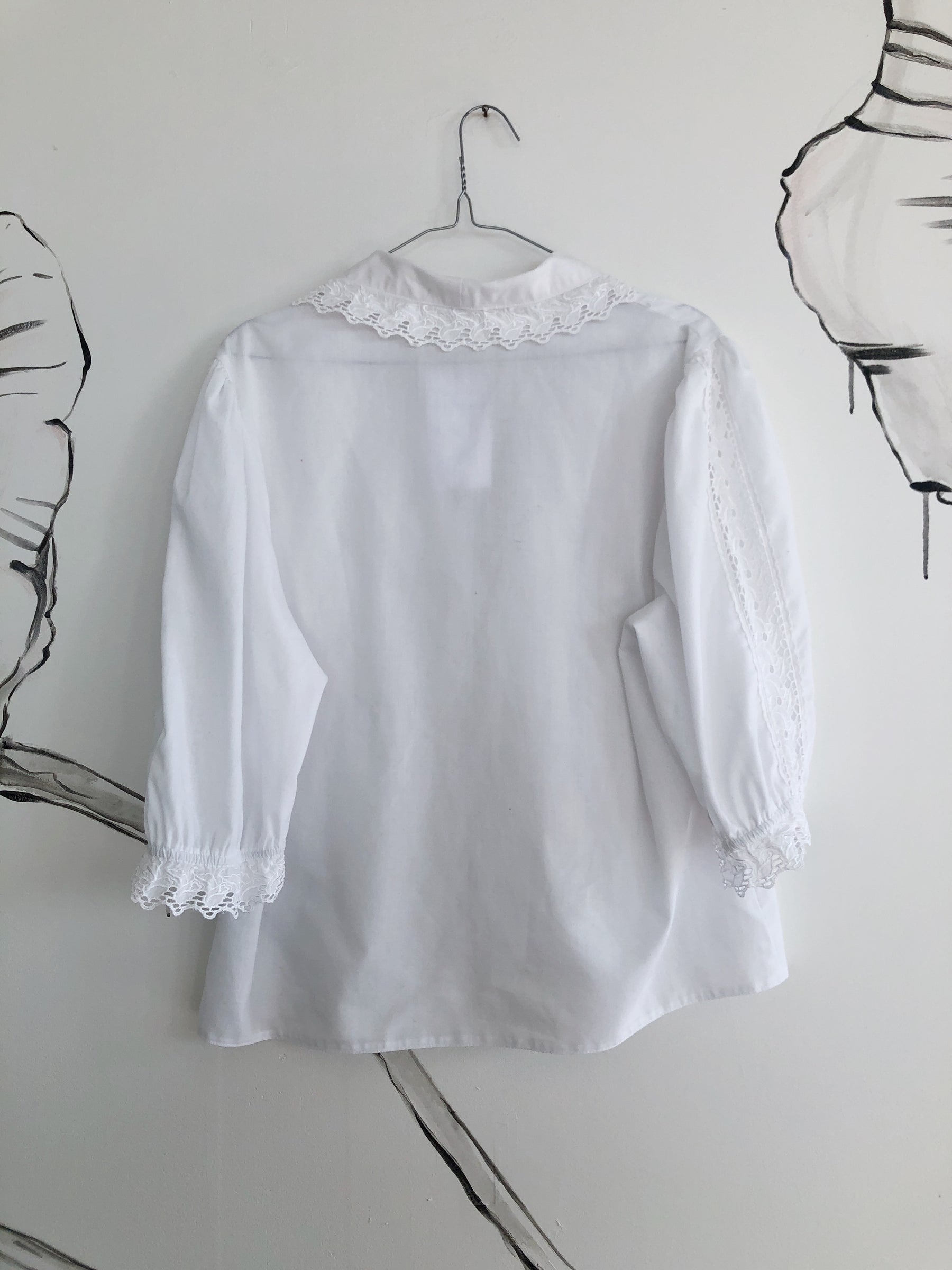 Hvid vintage skjorte