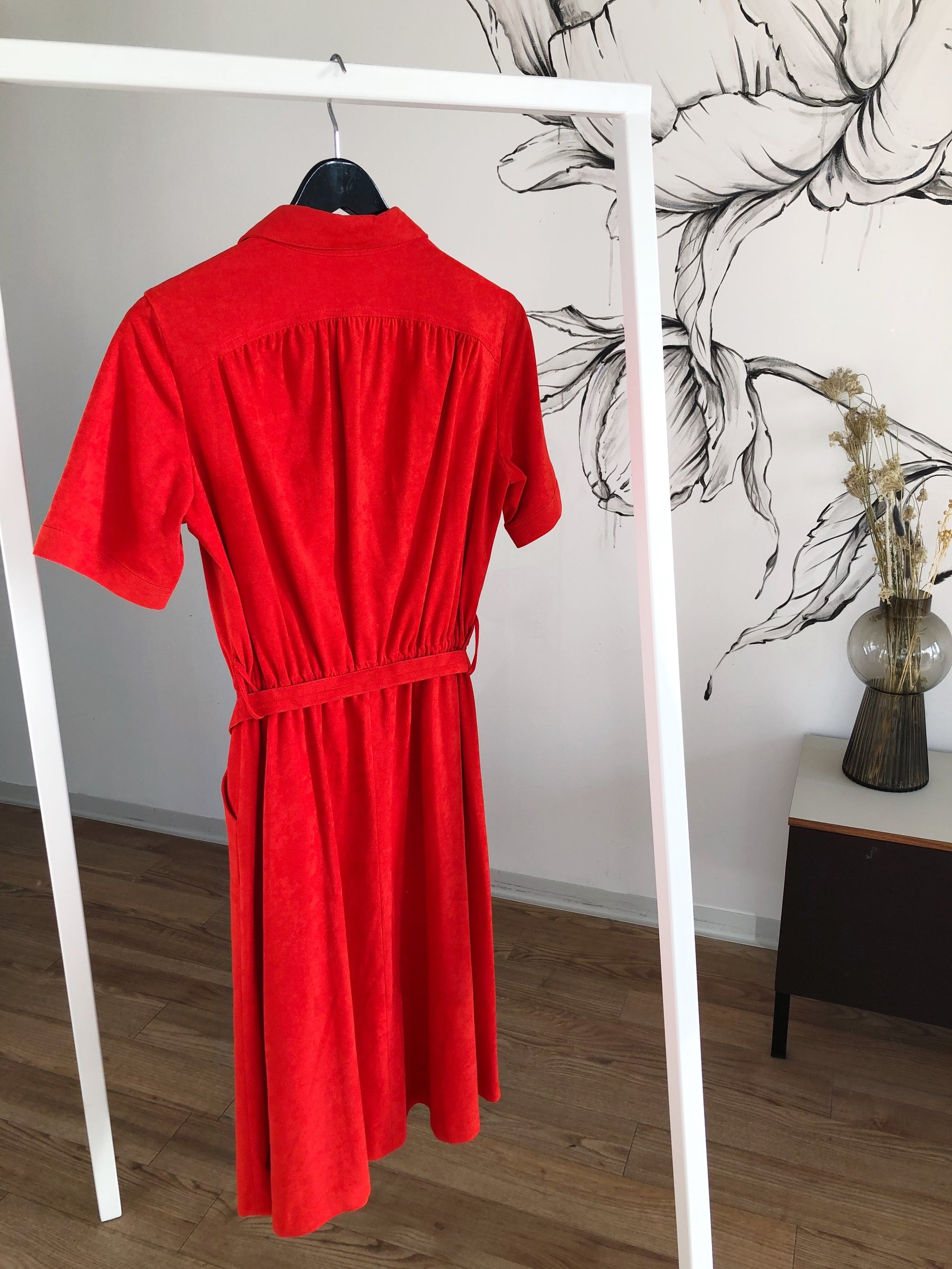 Rød vintage kjole