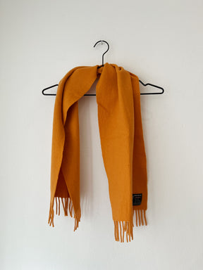 Orange uld halstørklæde