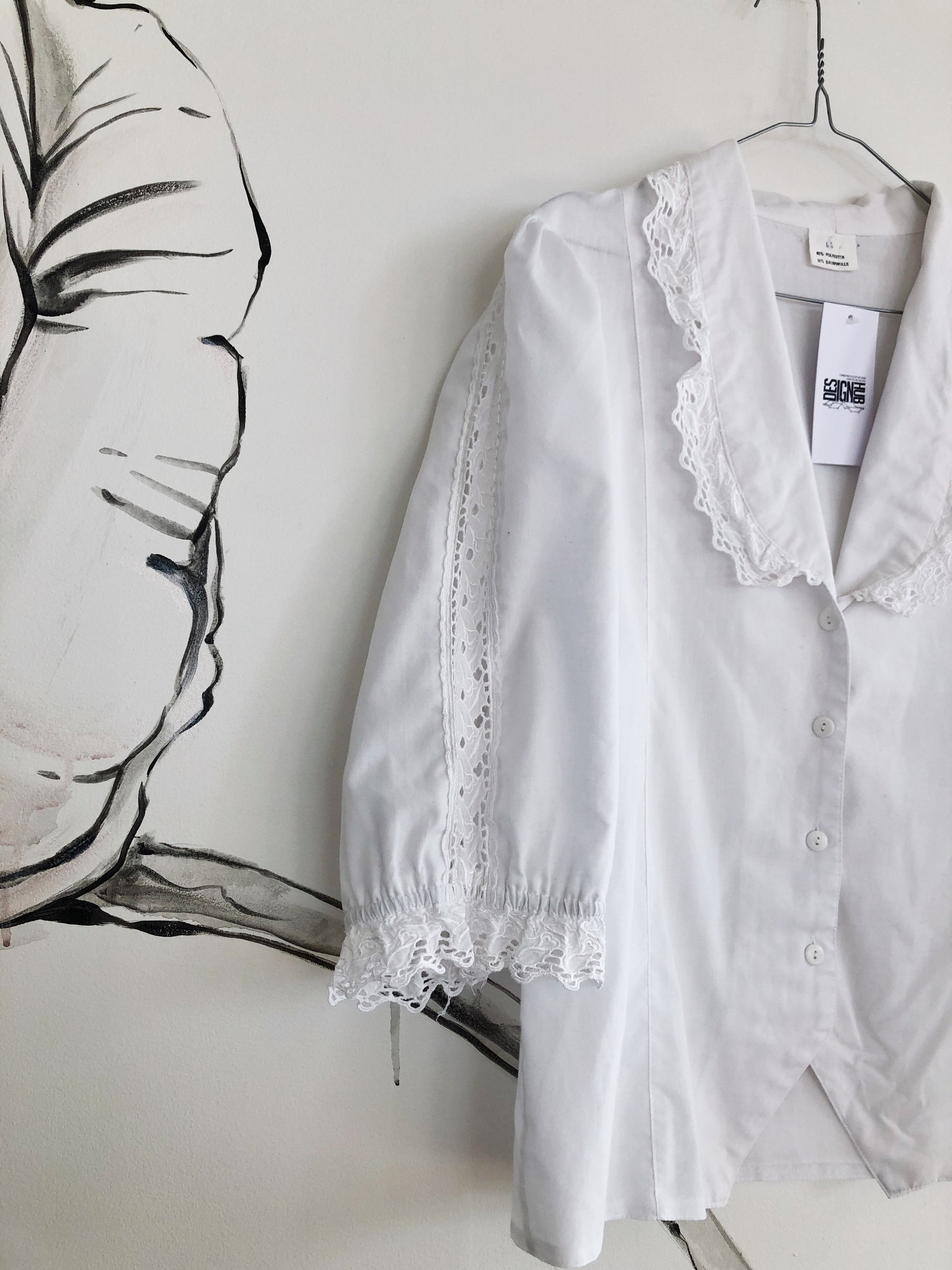 Hvid vintage skjorte