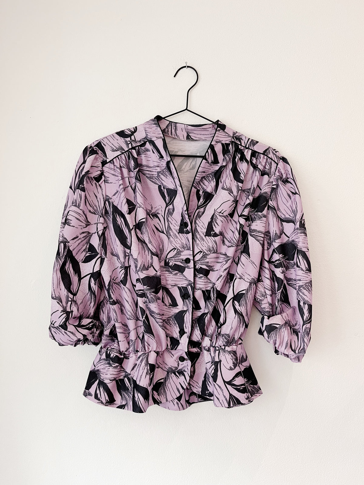 Vintage peplum bluse