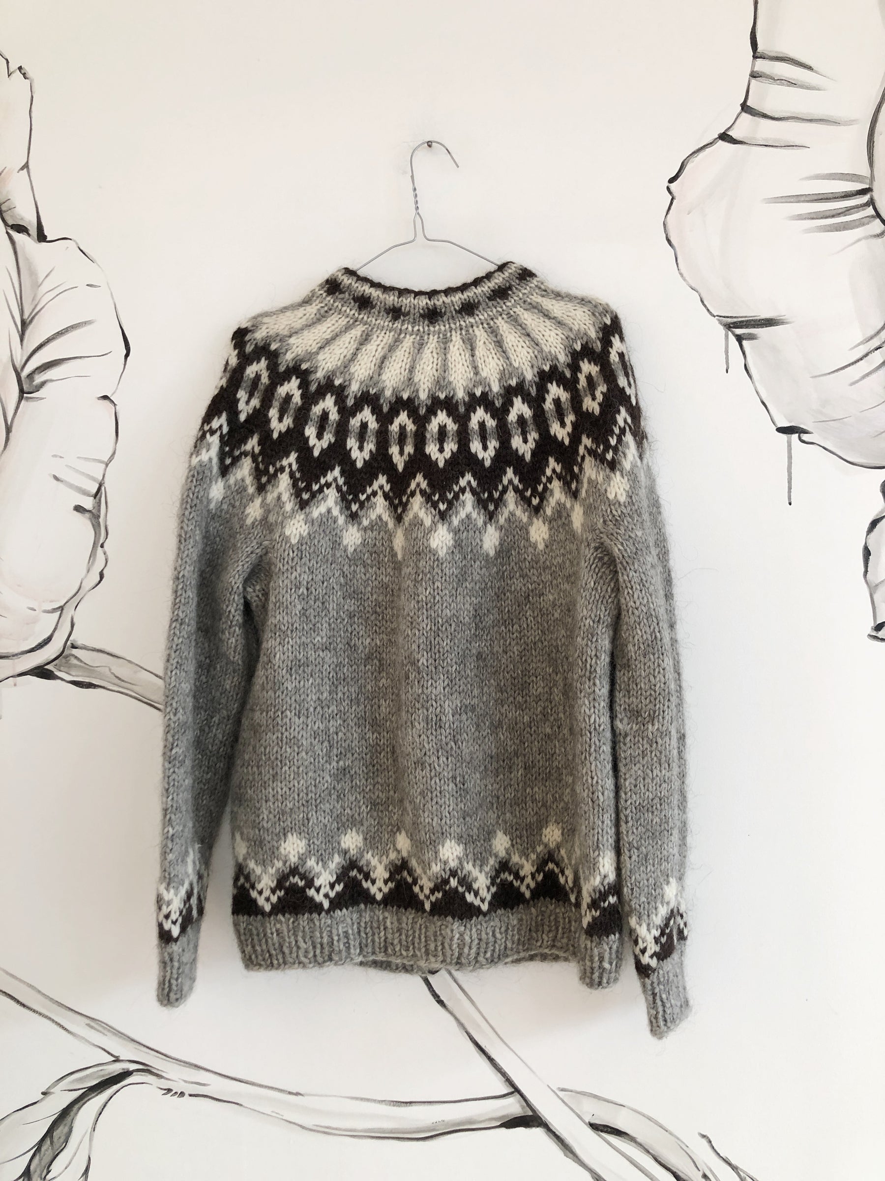 Håndstrikket Islandsk sweater
