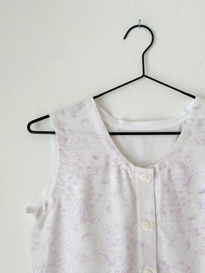 Upcycled top m. blomster