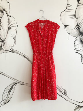 Rød vintage kjole