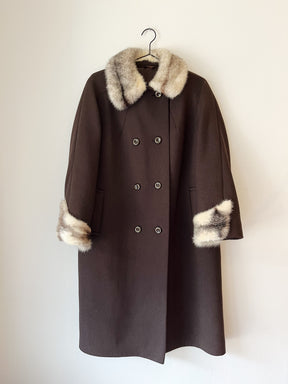 Vintage 60'er uld frakke